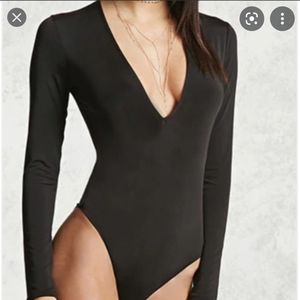 Forever 21 V neck body suit
